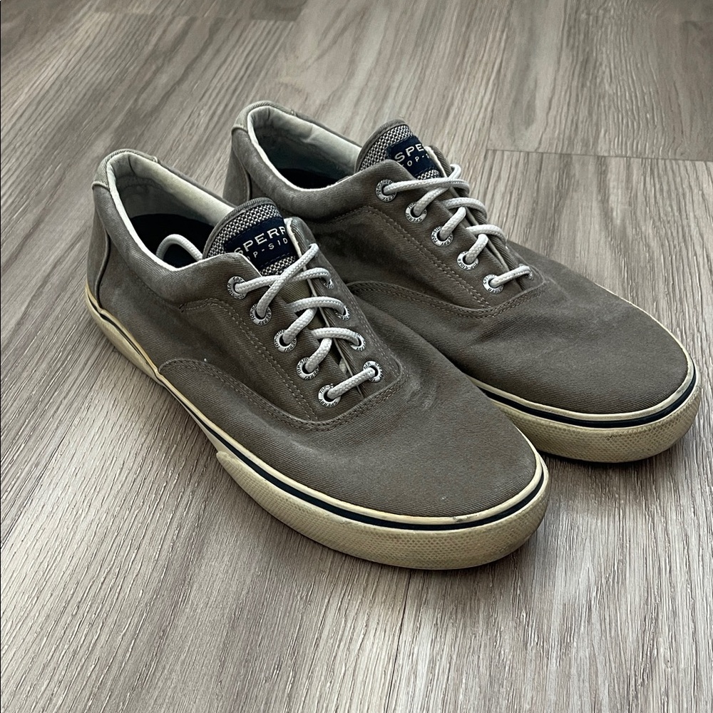 Sperry Men's Gray Canvas Sneakers